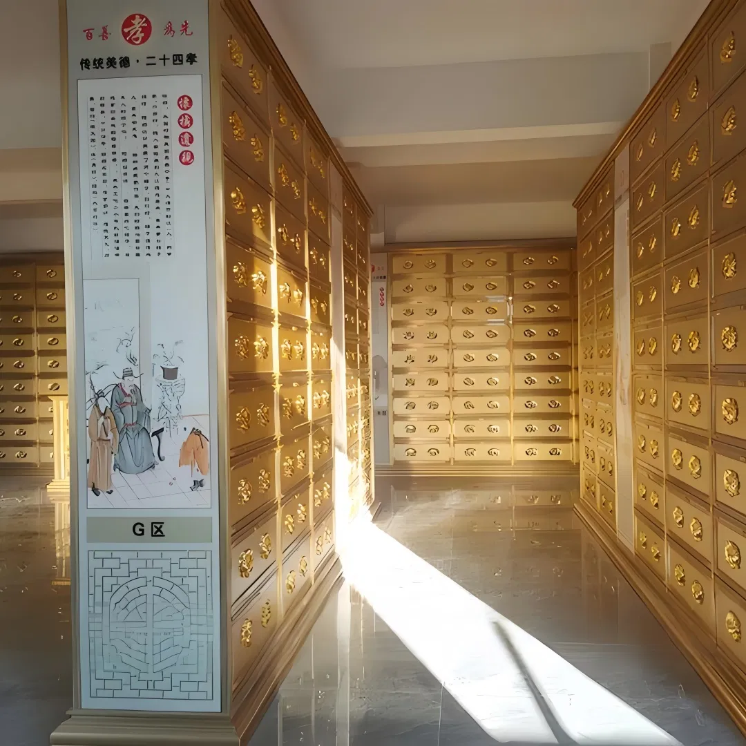 Ashes Storage Rack Cemetery Columbarium Funeral Home Urn Shelving Modular Columbarium Panel Fireproof Urn Storage Cabine Customizable Cremation Urn Holder