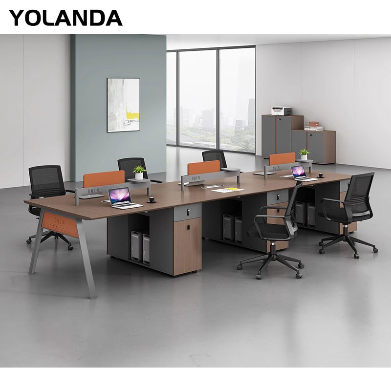 Yolanda Furniture Popular Hot Sale Office Desk MDF Partition Workstation Table