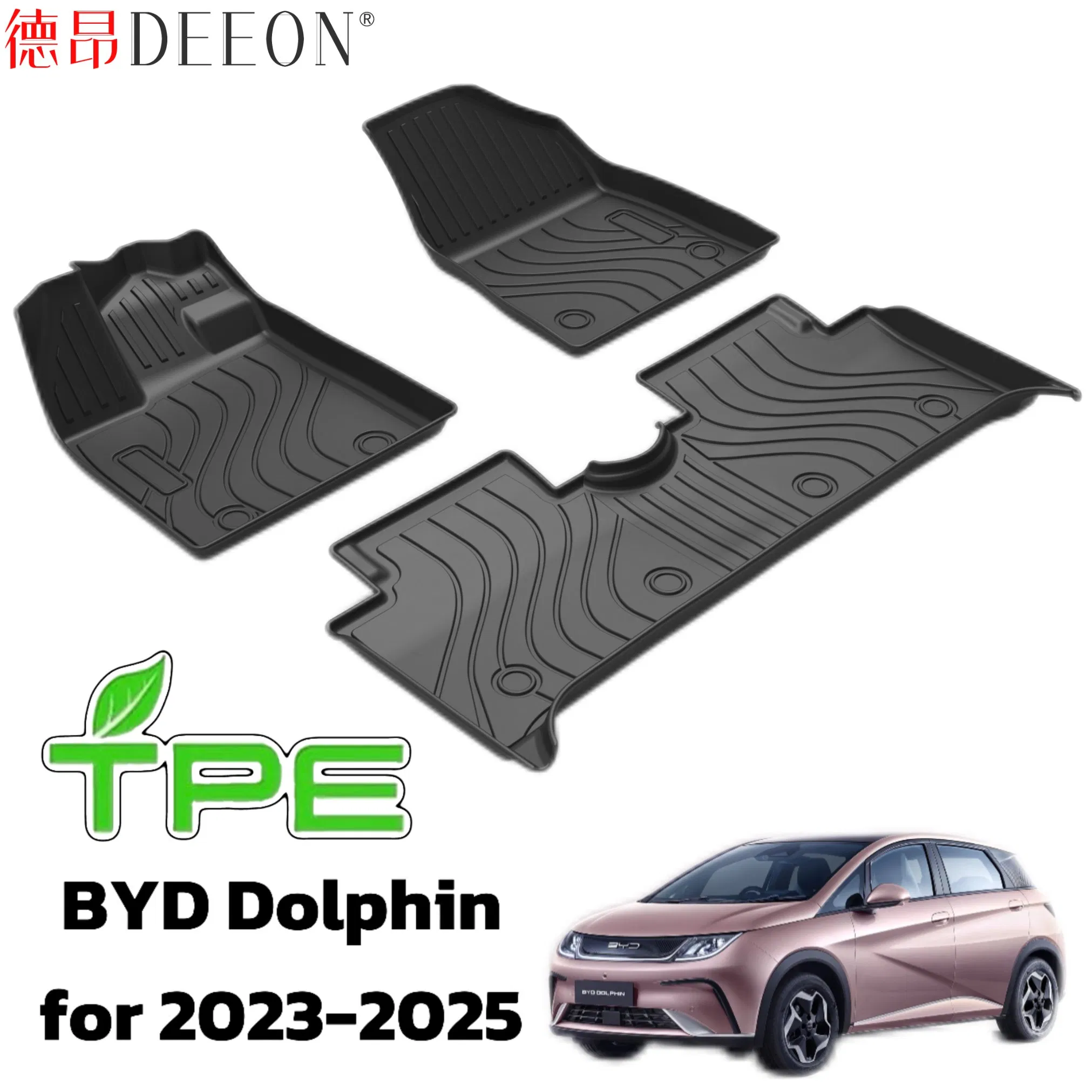 Waterproof TPE Car Floor Mat Auto Accessory Foot Mat Trunk Mat for Byd
