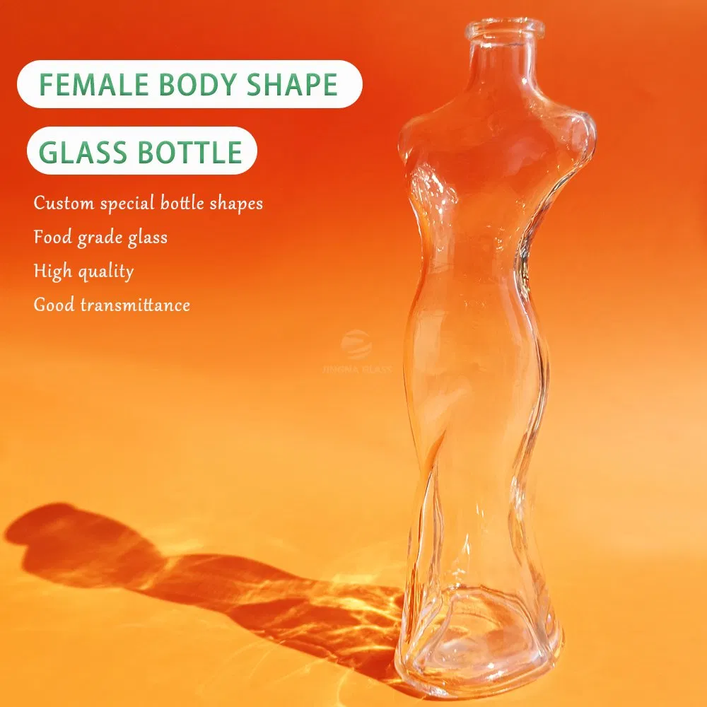Unique Beauty-Shaped Bottle for Whisky, Brandy, and Vodka 750ml