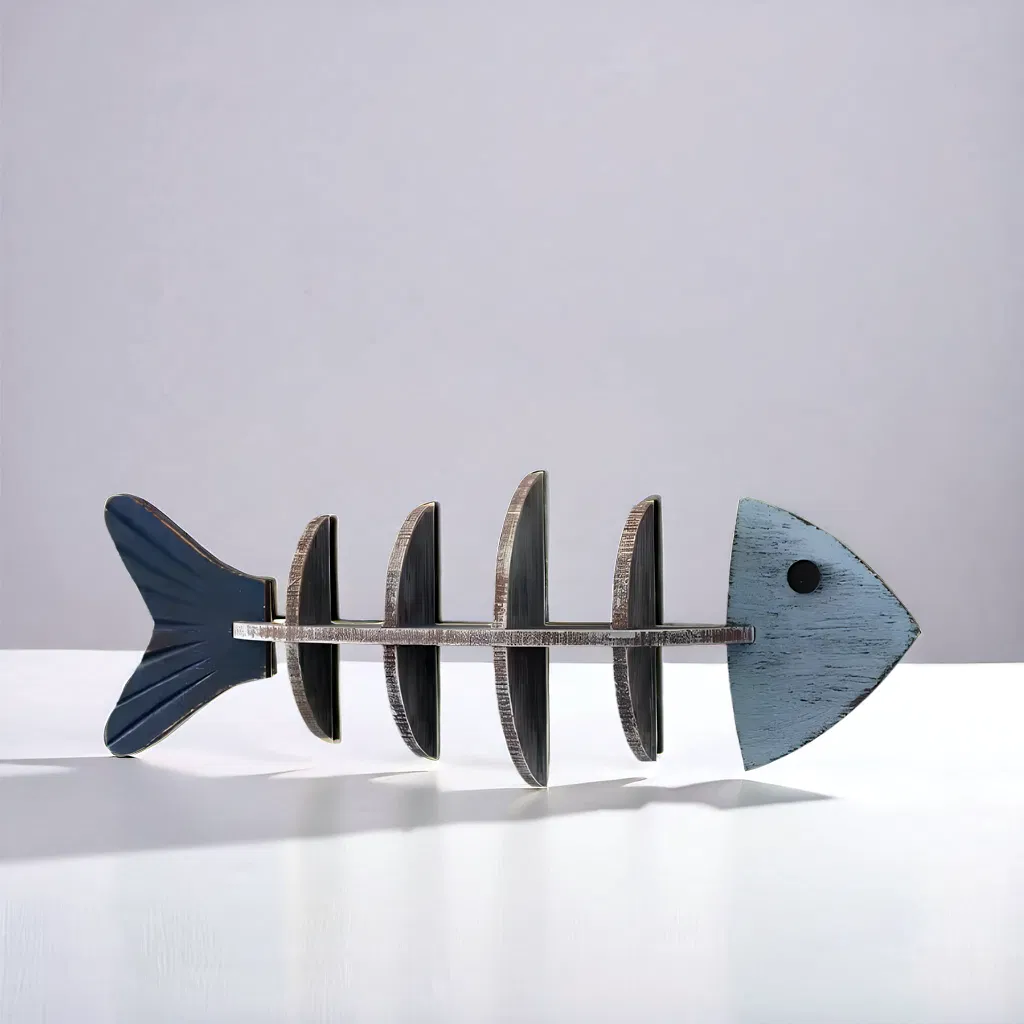 Creative Fish Bone Inspired Decorative Wall Mounted Storage Wall Shelf