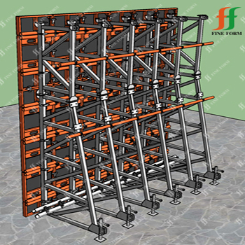 0neway Shuttering Basement Single-Side Formwork Truss Support System for Concrete Construction