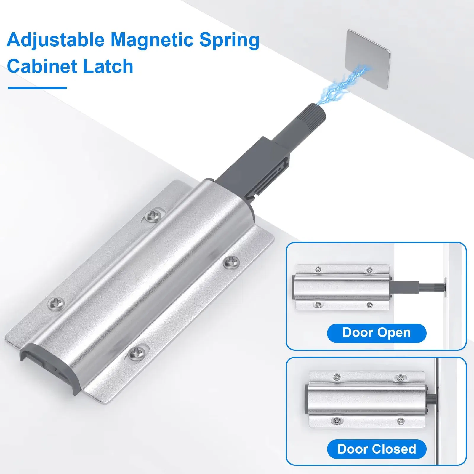 Kitchen Cabinet Hidden Rebound Device Furniture Hardware Push to Open Door System