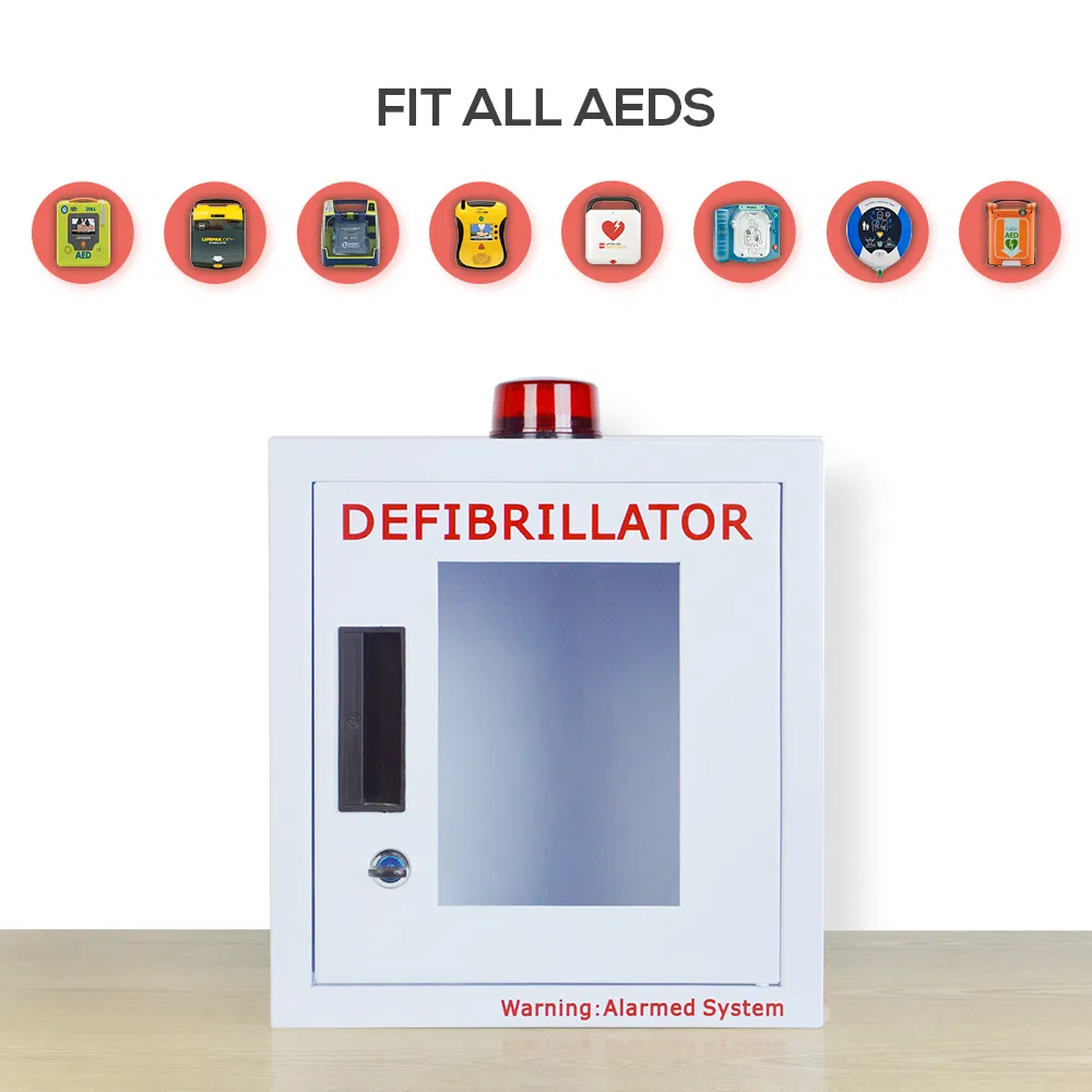 Custom Wap Medical Proof Water a First Aid Kit Storage Wall Indoor Aed Cabinet with Alarm