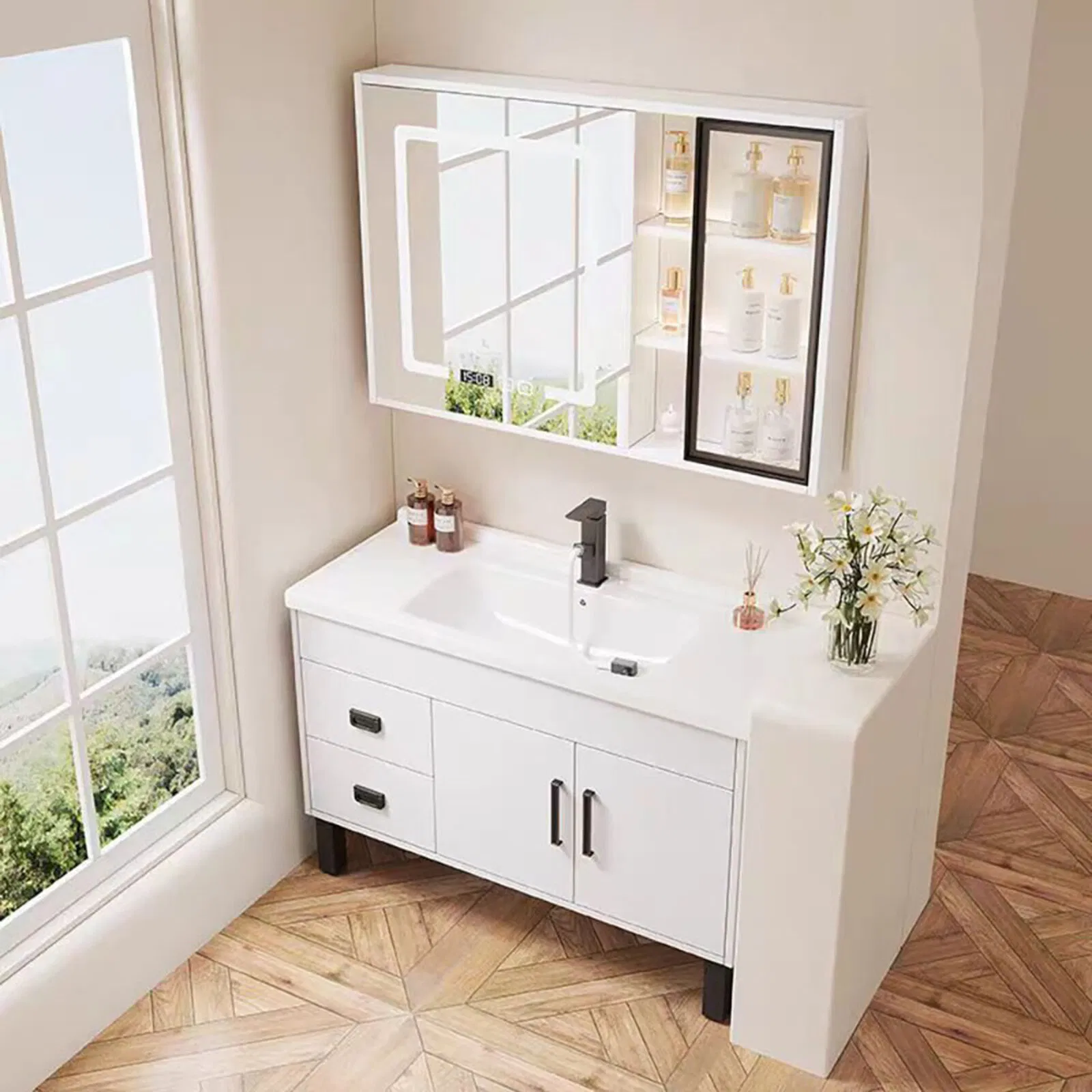 2-Tier Stainless Steel Matte Black Wall Mounted Bathroom Shower Caddy Shelf Kitchen Storage Shelf Holders with Towel Bar