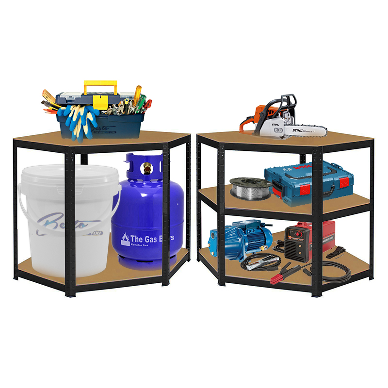 Modular Metal Frame Corner Storage Shelves