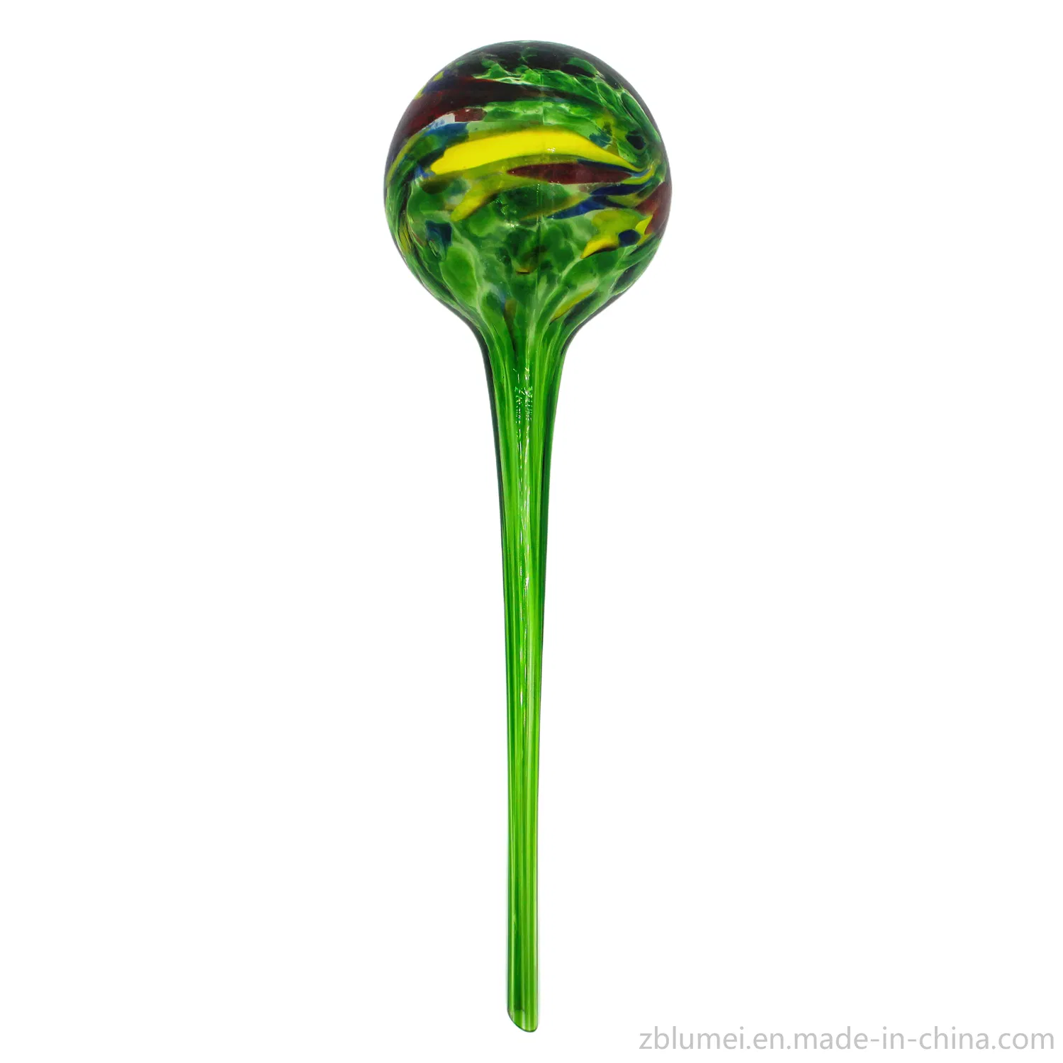 Colorful Hand Blown Glass Decorative Indoor Potted Plant Hydro/Aqua Self Watering Flower Water Drip Irrigation Accessories