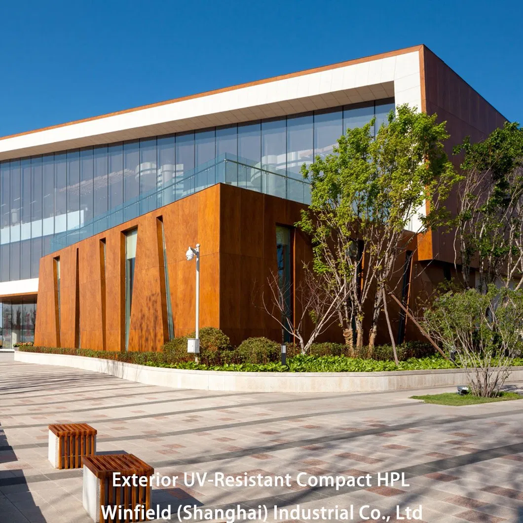 Versatile Exterior UV-Resistant Compact HPL Table Top, Wear Resistant Finish