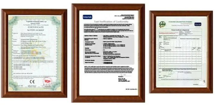 Product Certifications