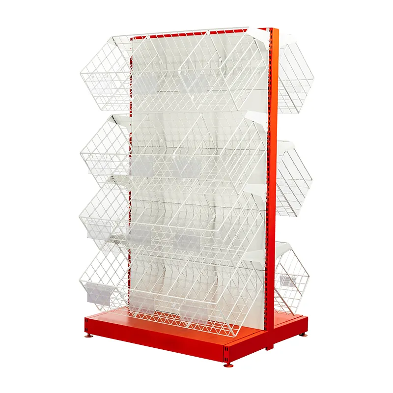 L-shaped slanted hanging basket rack (double-sided)