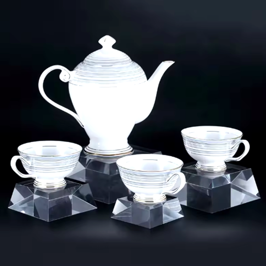 Premium Customizable Colorful Clear Acrylic Counter Sign Display Cube