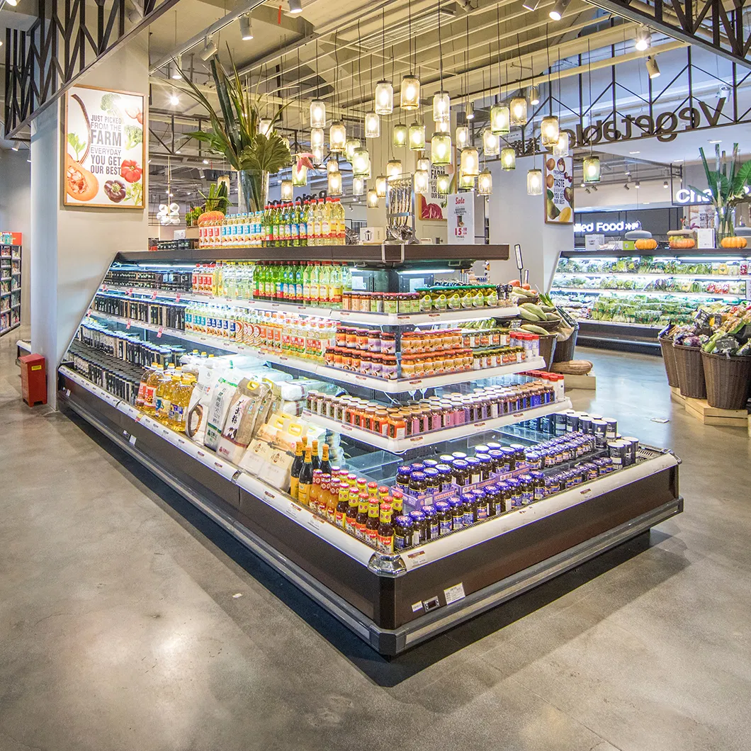 Refrigerated Easy Access Beverage Storage Unit for Fresh Produce and Drinks Freezer