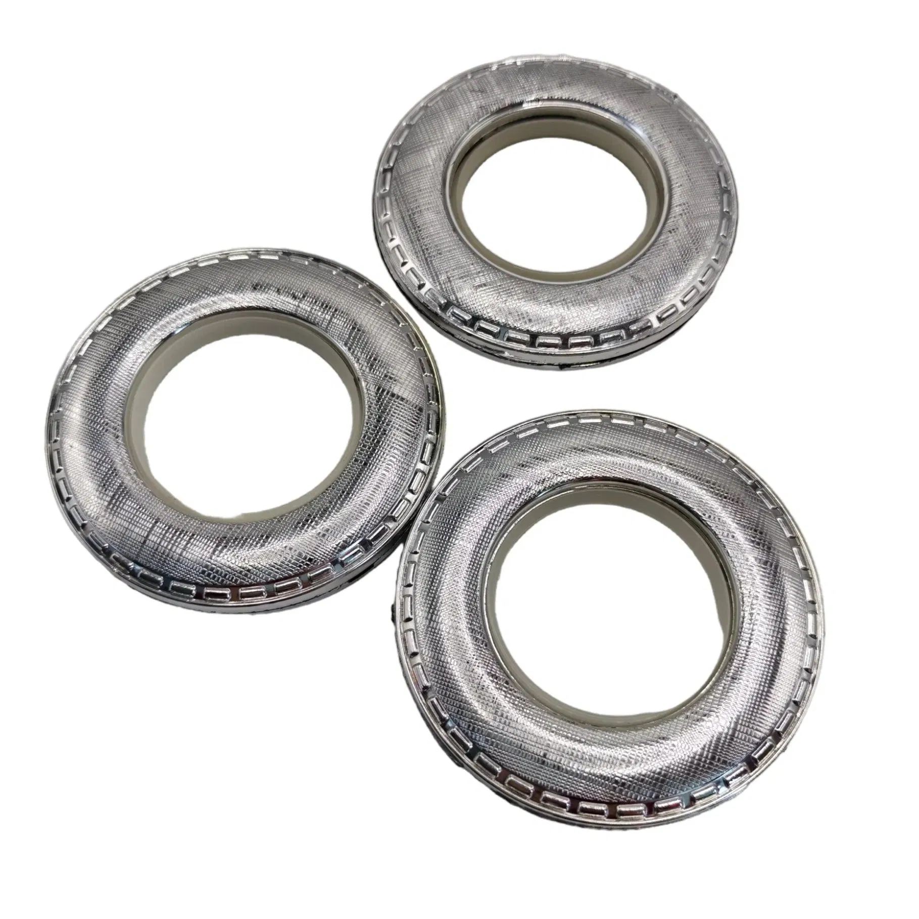 Home Decorative Curtain Accessories Low Noise Curtain Eyelets Roman Rings for Window Curtain Rod