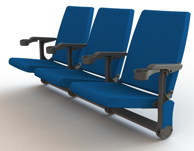 Jy-768r Folding Retractable Seating Armrest Telescopic Bleachers