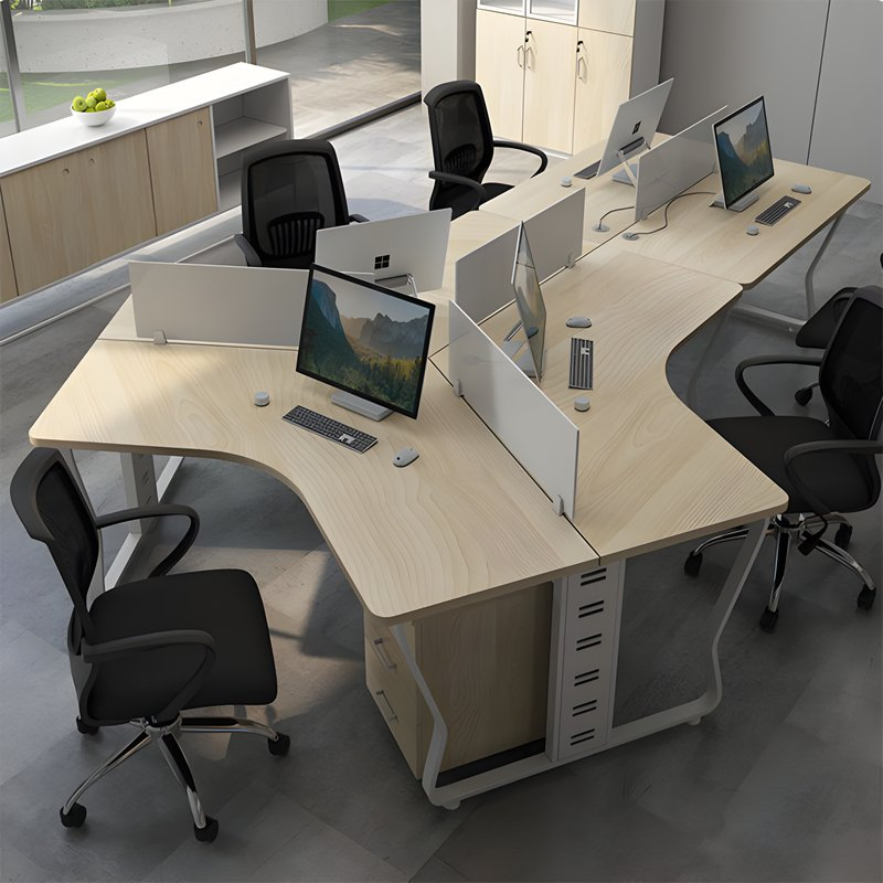 Wood Studio Office Workstation Desk Modern Office Work Station Workstation Table