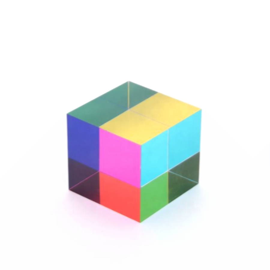 Premium Customizable Colorful Clear Acrylic Counter Sign Display Cube