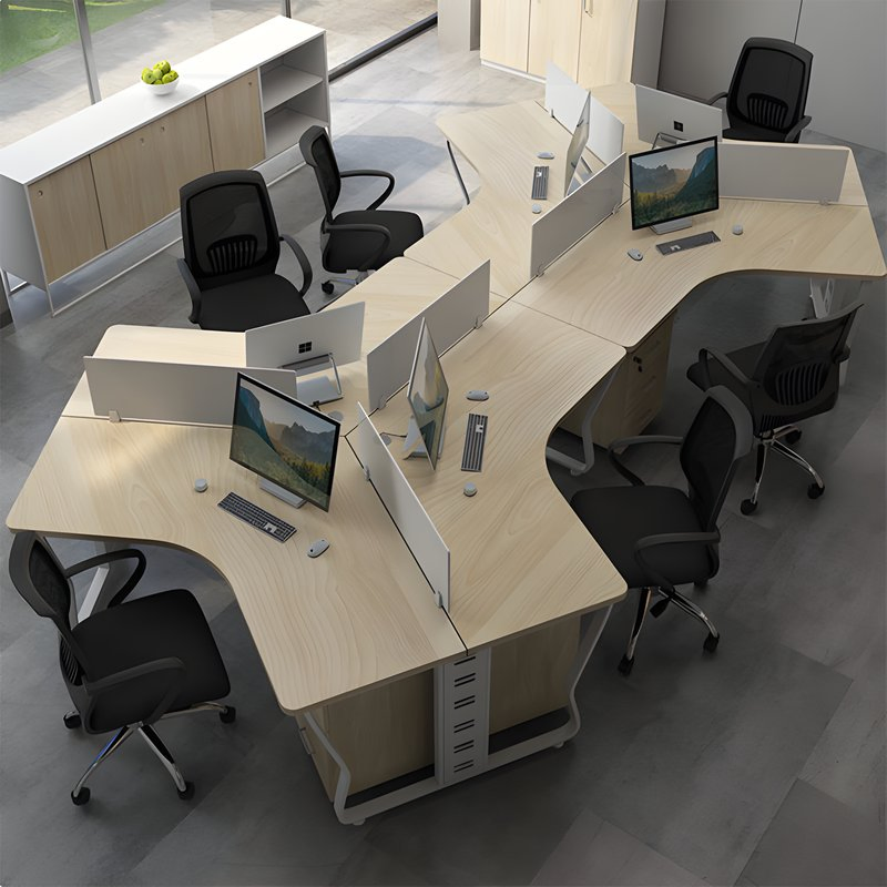 Wood Studio Office Workstation Desk Modern Office Work Station Workstation Table