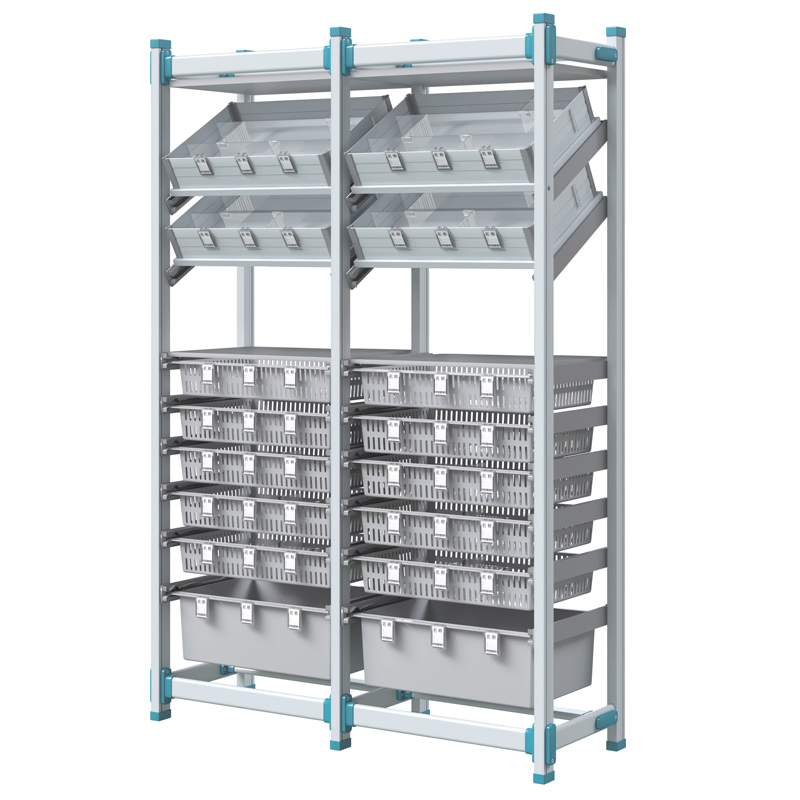 ISO Modular Stainless Steel Hospital Sterile Storage Racks Shelving