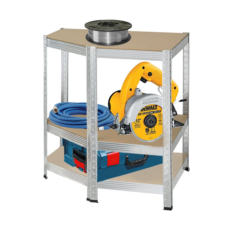 Modular Metal Frame Corner Storage Shelves