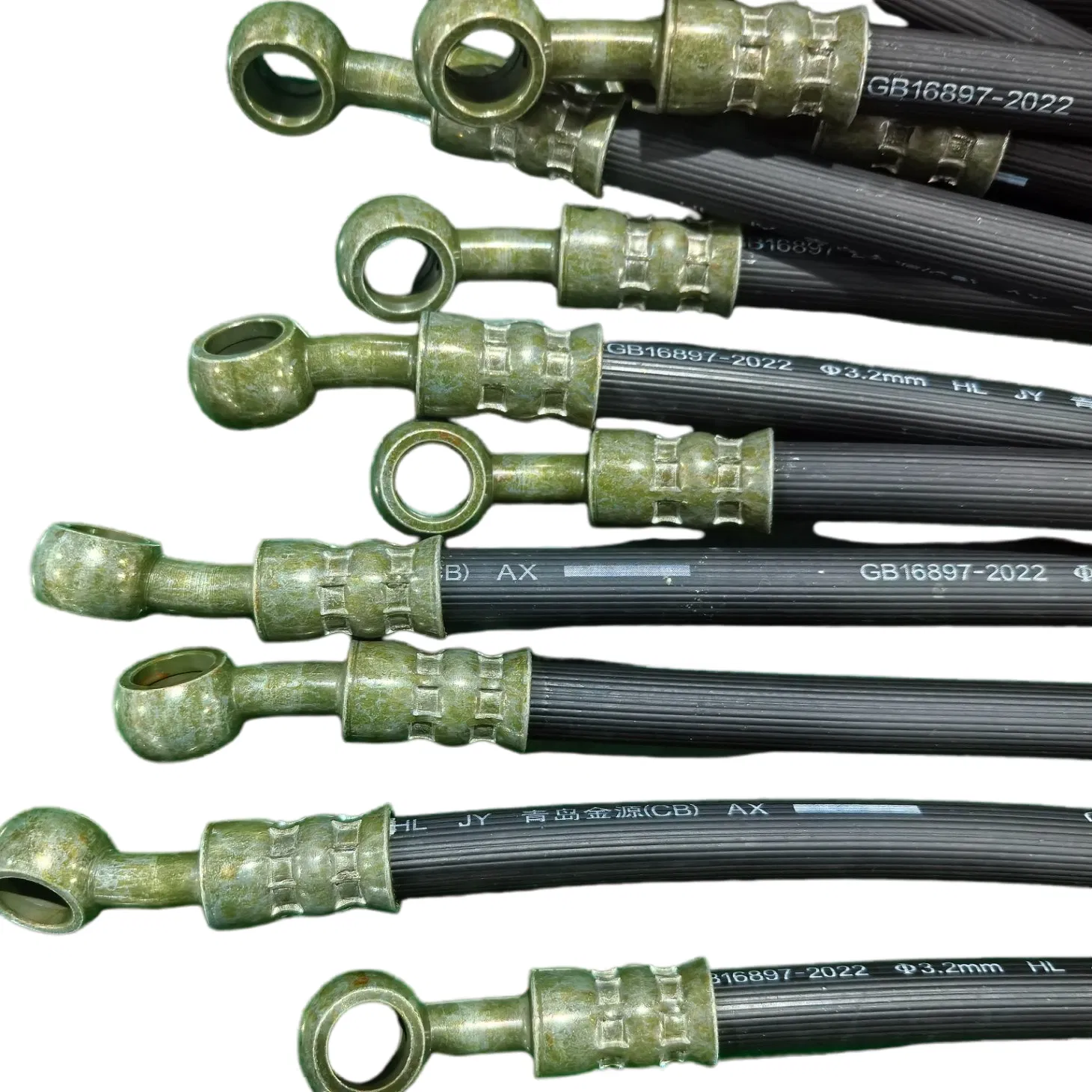 Brake Hose OEM Manufacturer Chloroprene Rubber 3.2X10.5 Millimeters Easy to Install Corrosion Resistant Coating Automotive Power Hydraulic Braking System