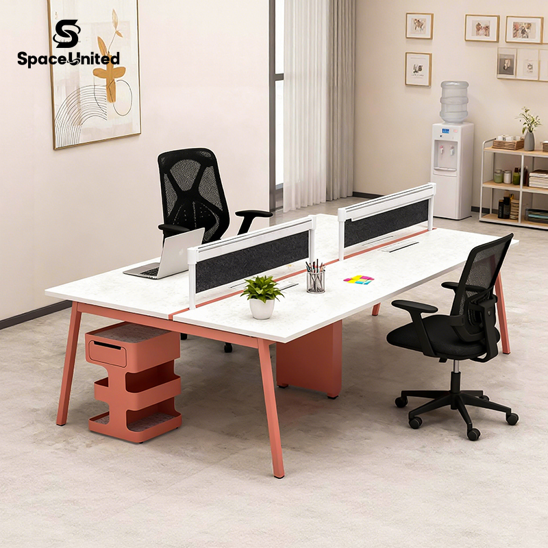 Spaceunited Modern Four Person Call Centre Workstation Staff Office Table