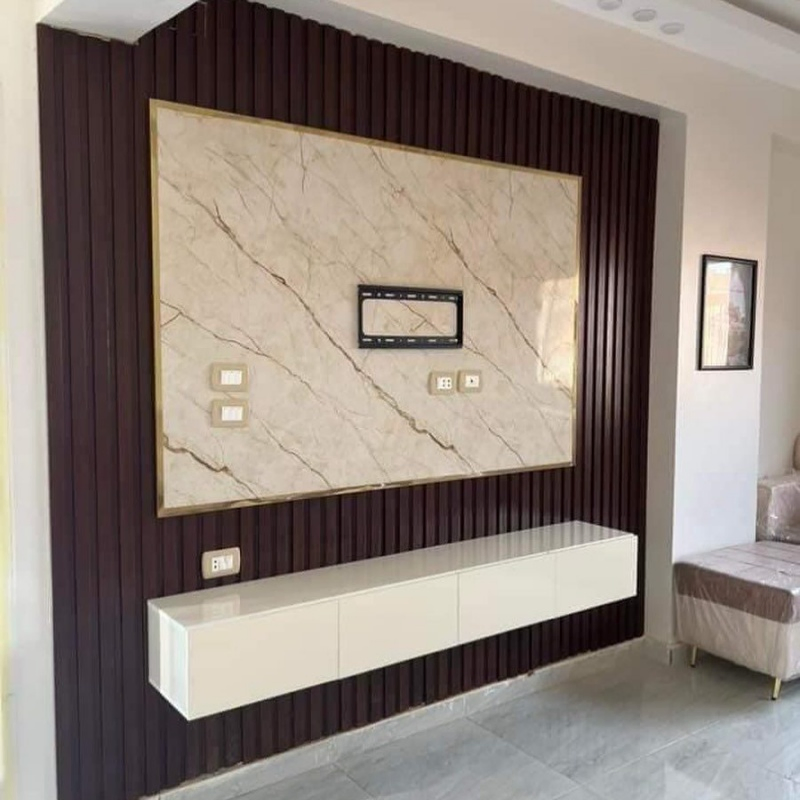 Customizable UV Marble Sheet, Durable PVC Film Coated Finish