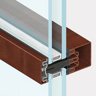 Europe Us Standard Aluminum Glass Curtain Wall System for Tall Buildings