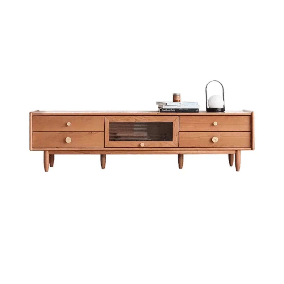 Urban Design Solid Wood TV Cabinet with Modern-Urban Storage