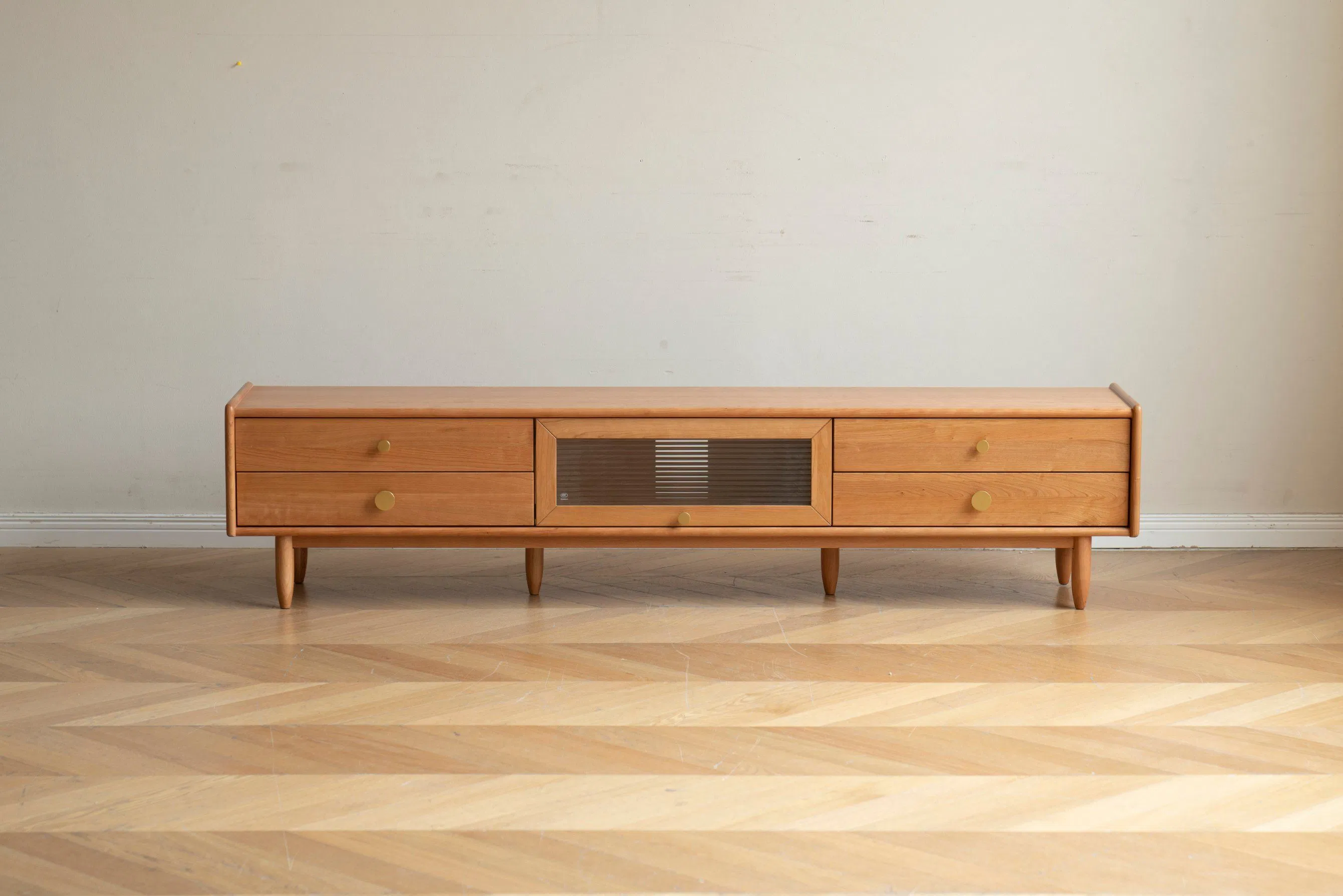 Urban Design Solid Wood TV Cabinet with Modern-Urban Storage