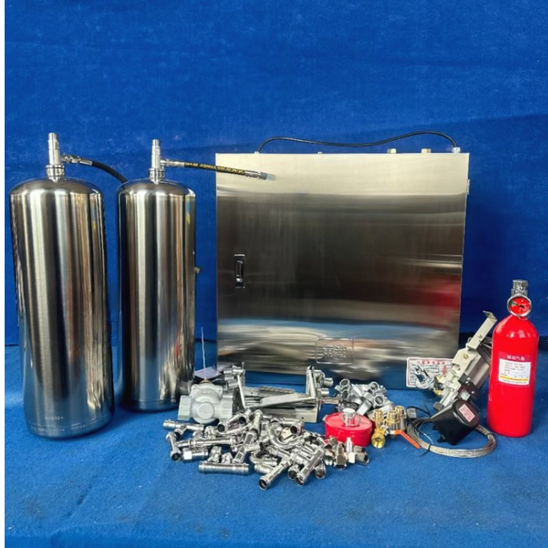 Kitchen Fire Protection System with Cabinet Single Gas Cylinder 20L Fire Suppression Agent Fire Suppression System