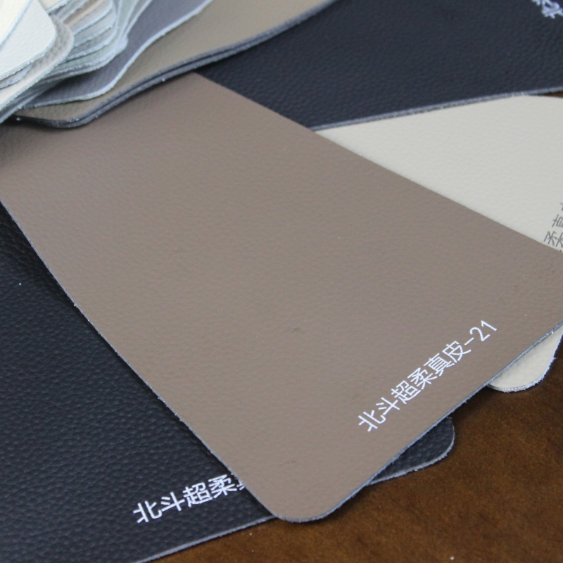 Hot Sell Grey Color Car Leather Faux Vegan Leather Upholstery Material for Automotive Seat Fabric