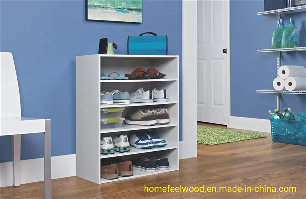 5 Layer Wall Mounted Shoe Storage Rack Shelf (HF-WF3231)