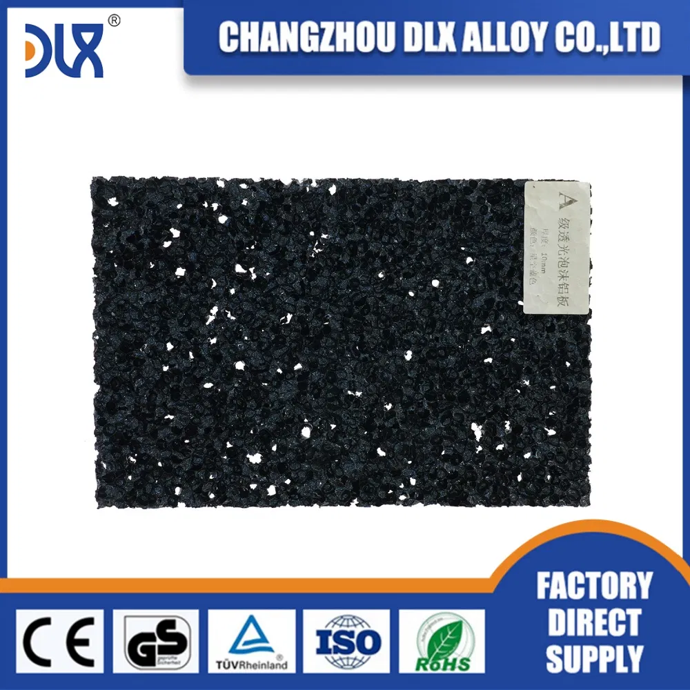 Architectural Aluminum Foam Decorative &amp; Functional Cladding Fire-Resistant A2 Grade 600X1200mm Standard Panel Natural/Anodized Finish