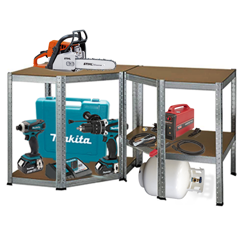 Modular Metal Frame Corner Storage Shelves