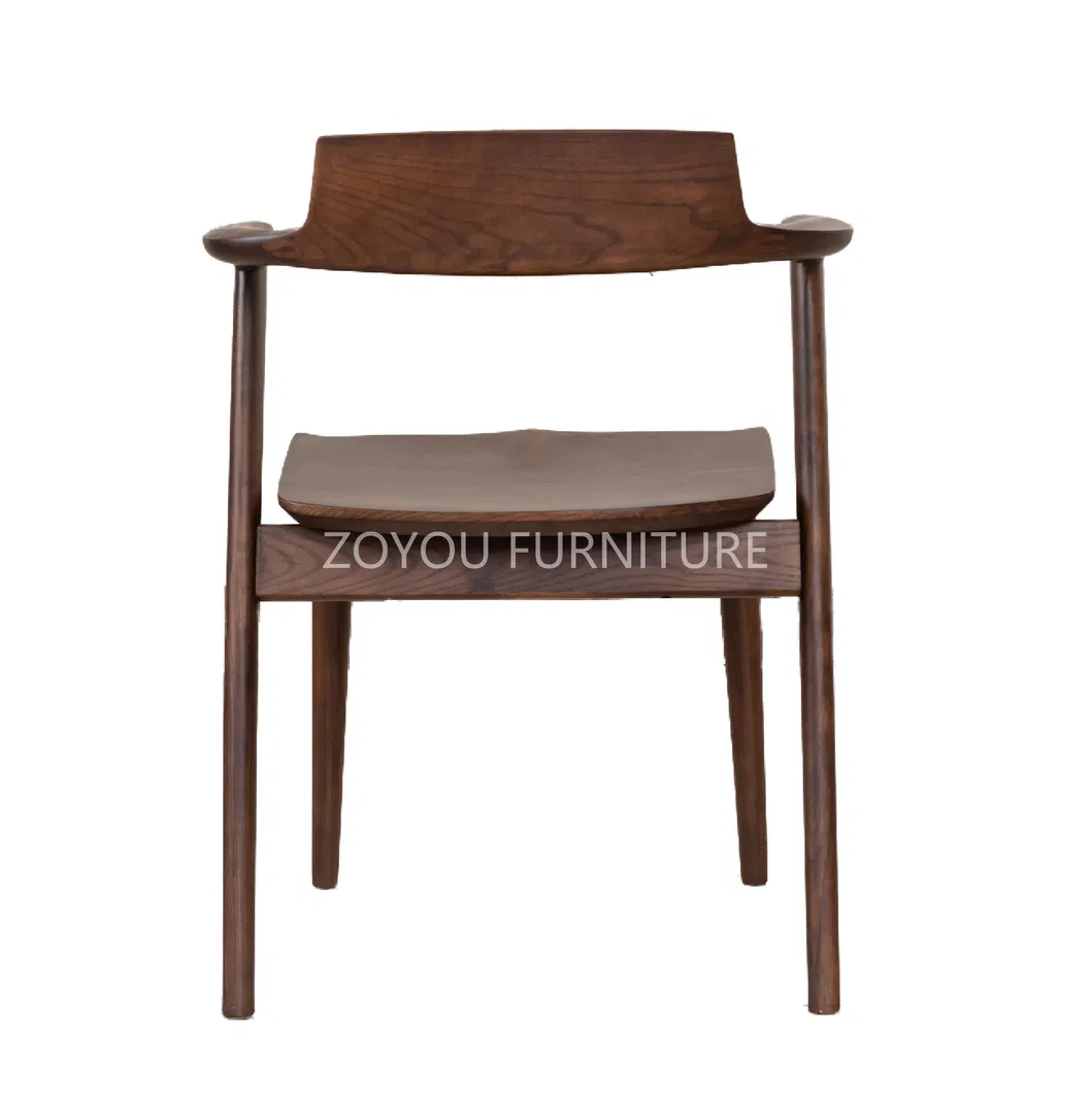 Stylish PU Leather Upholstery Black Wooden Dining Chair