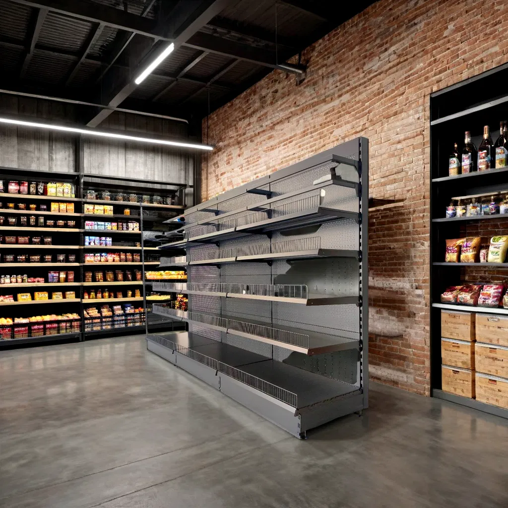 Durable Adjustable Display Units with Heavy-Duty Wire Mesh Pharmacy Shelf