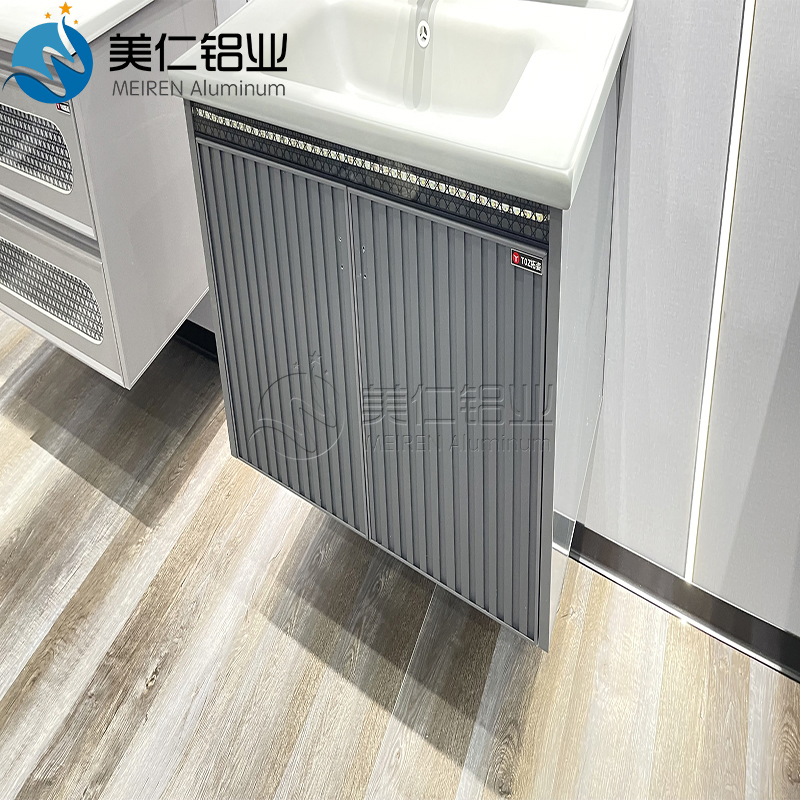 Luxury Hotel Bathroom Vanity Cabinet with LED Mirror and Double Sink