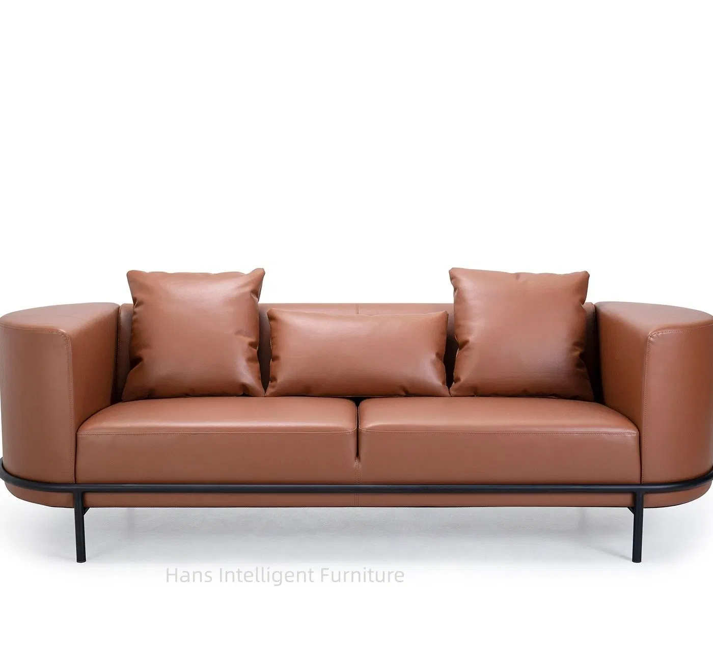 High-Quality Modern Furniture 3 Seater Sofa Living Room Sofa with Luxurious Soft Leather Upholstery