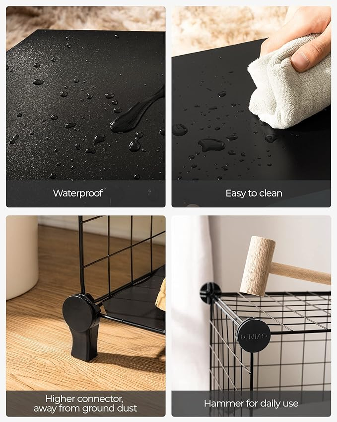 Modular Small Wire Shelving Display Rack Wire Mesh Grid Storage Cages Cubes