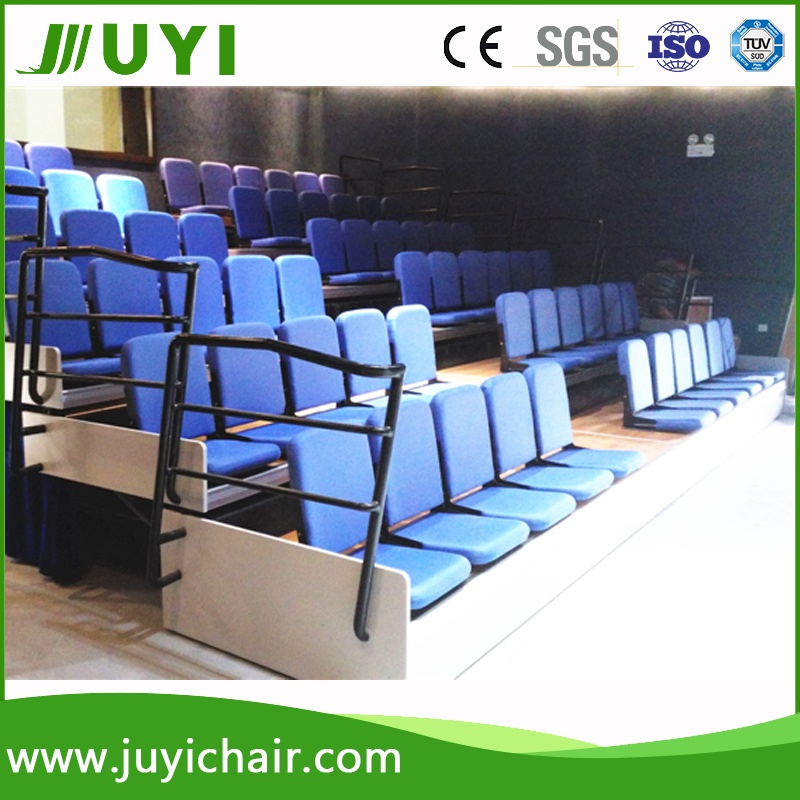 Jy-768f Factory Soft Theater Tribune Telescopic Bleachers Auditorium Seating System Grandstand