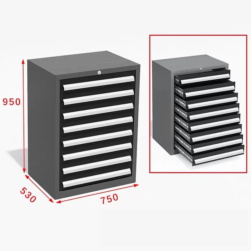 OEM Custom Rolling Tool Cabinet Professional Industrial Rolling Tool Cabinet Modular Garage Storage Cabinets Jzd Multi-Drawer