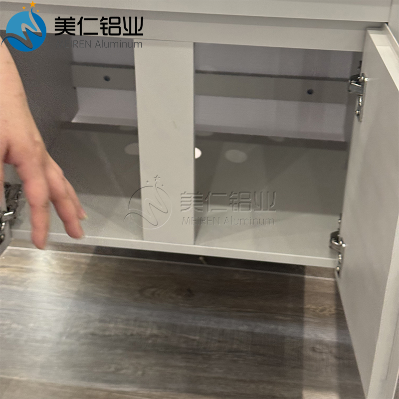Modern Wall Mounted Bathroom Vanity Cabinet with LED Mirror and Ceramic Basin