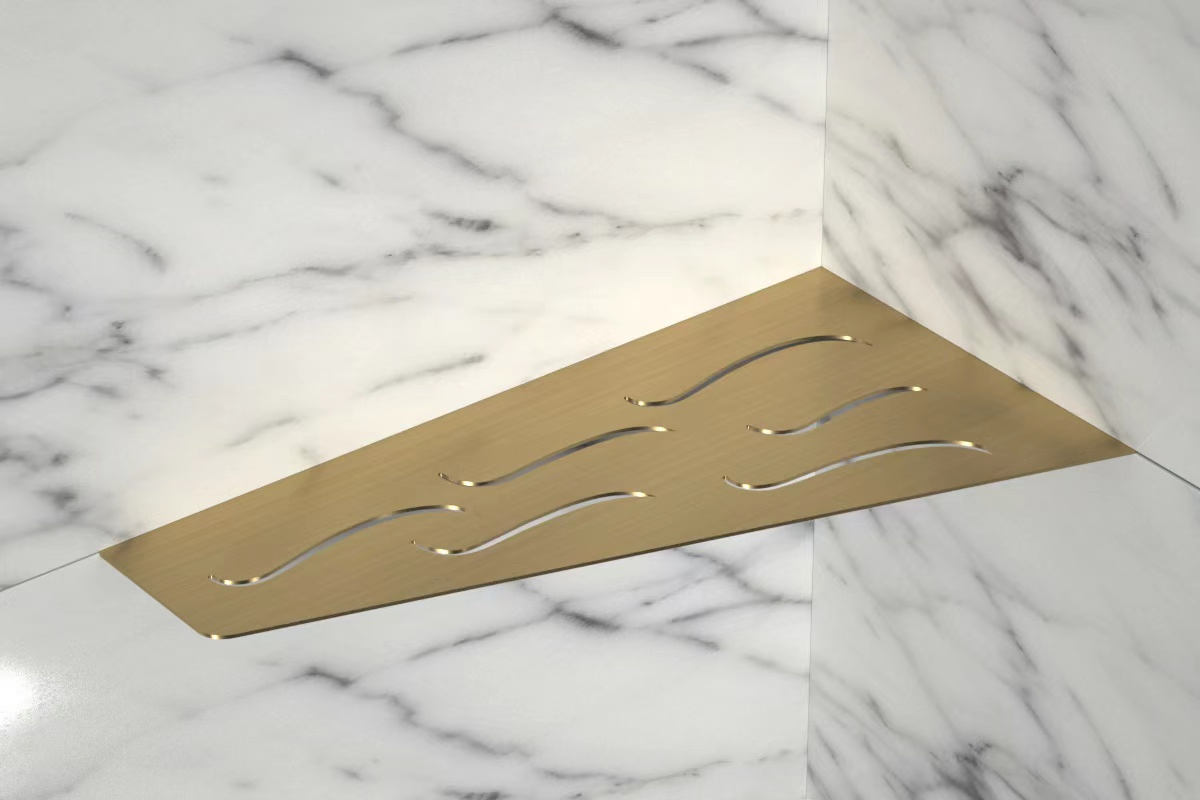 Stainless Steel Kitchen Corner Rack Wall Mounted Storage Shelf, Metal Wire Organizer for Kitchen &amp; Bathroom