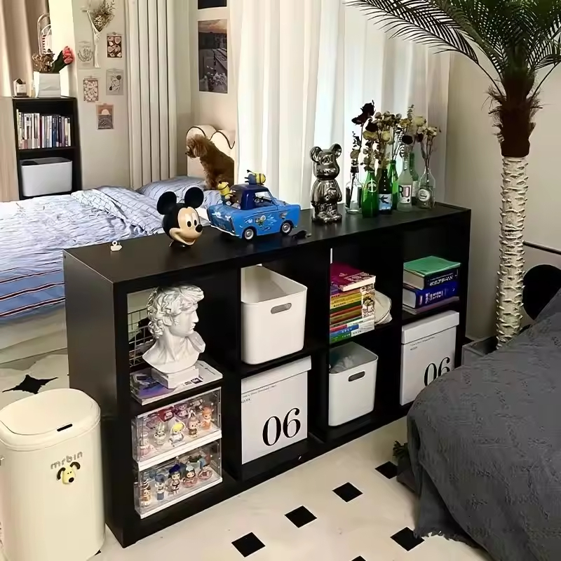 Modern Multi-Cube Wooden Bookcase Wall-Mounted Storage Shelf