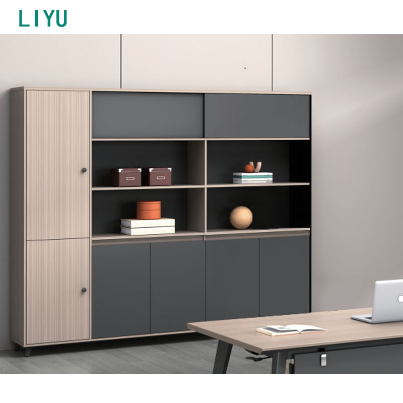 Liyu Hot Sale Modern Executive Desk Latest Commercial Furniture Design Table for Home Office Workstations Study Panel Wood Style