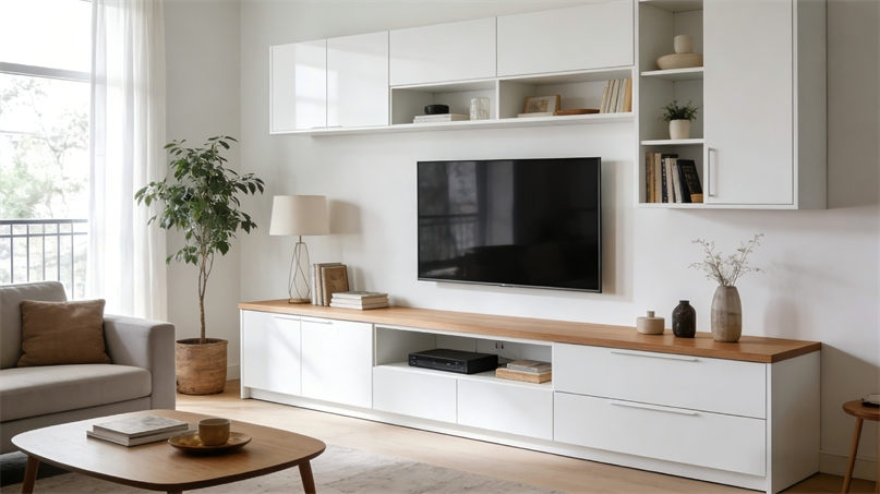 Contemporary Stand Unit for Living Room and Hotel TV Displays