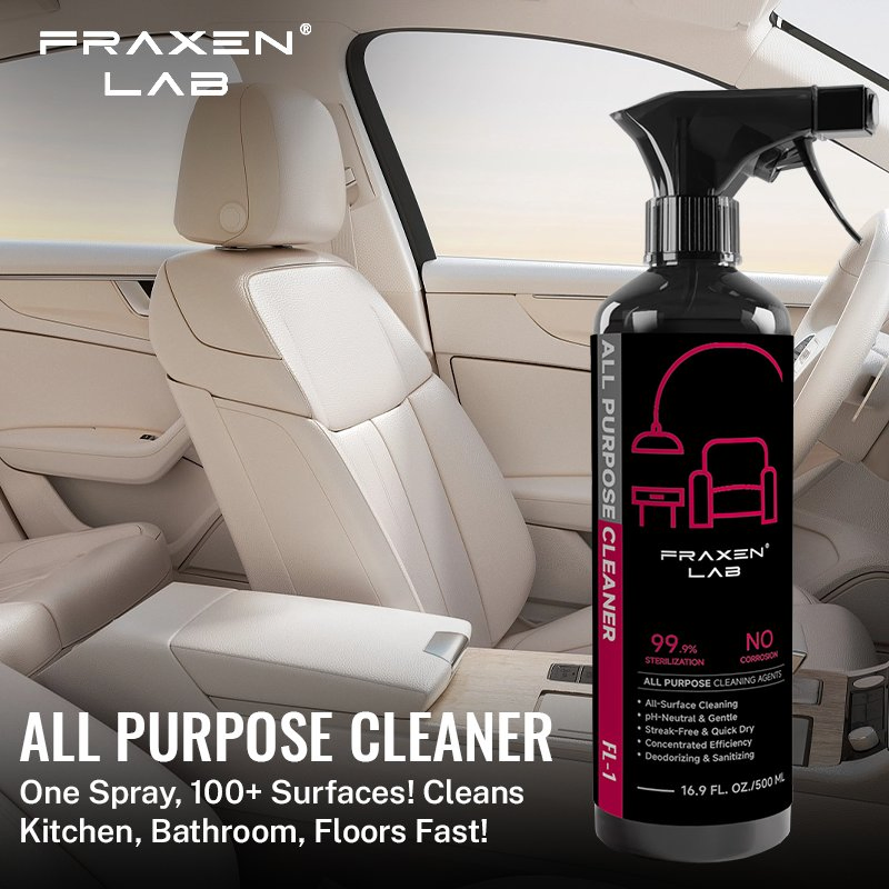 Wholesale 2026 New Deep Cleaning Household Detergent Liquid Car Upholstery Interior Cleaner Spray All Purpose Foam Cleaner for Rubber, Leather, Plastic &amp; Fabric