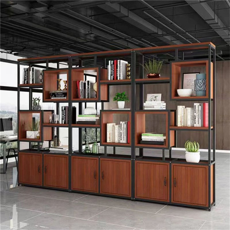 Top Design Modular Bookshelf with Traditional Murphy Doors-Reliable and Stylish Living Room Storage