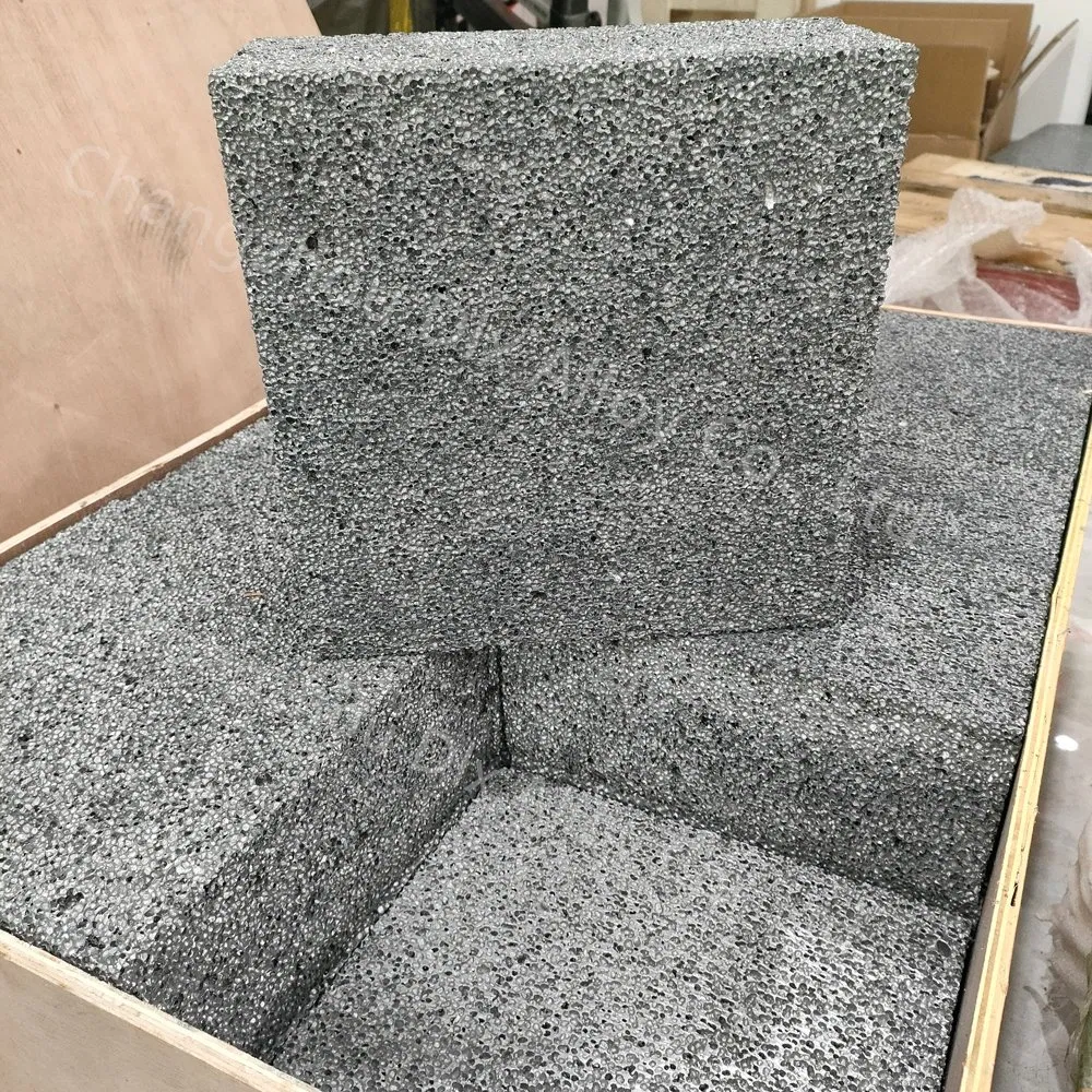 Architectural Aluminum Foam Decorative &amp; Functional Cladding Fire-Resistant A2 Grade 600X1200mm Standard Panel Natural/Anodized Finish