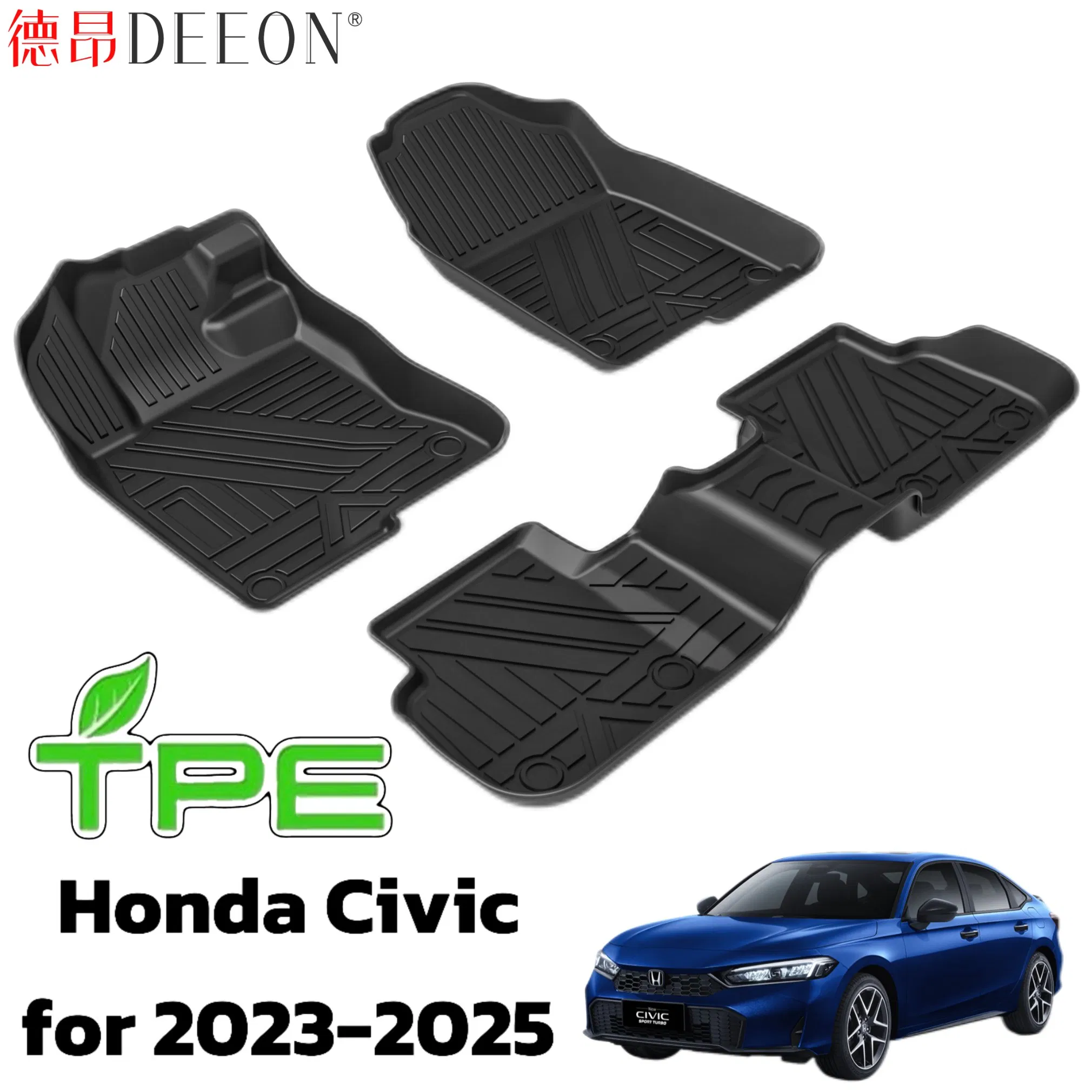 3D TPE Car Floor Mat Auto Accessory Foot Mat Trunk Mat for Honda